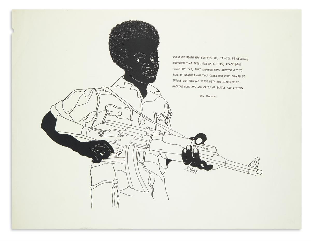 (BLACK PANTHERS.) Douglas, Emory; artist. Wherever death may surprise us, it will be welcome. . .